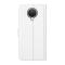  Nokia G10 / G20 Fodral Litchi Läder Vit