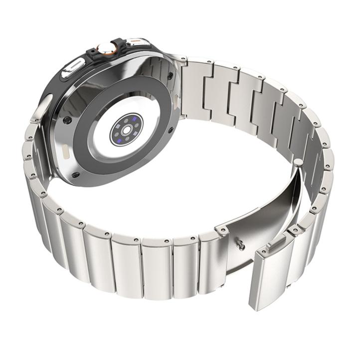 Bild 4,  Samsung Galaxy Watch 8 46/44/40 mm Armband Metall Titanium