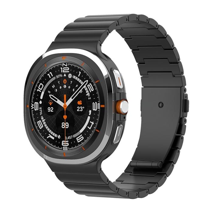 Bild 2,  Samsung Galaxy Watch 8 46/44/40 mm Armband Metall Svart