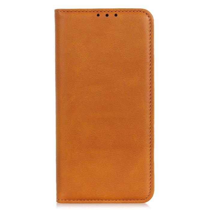 Bild 6,  Motorola Edge 40 Pro 5G Fodral Flip Split Läder Brun
