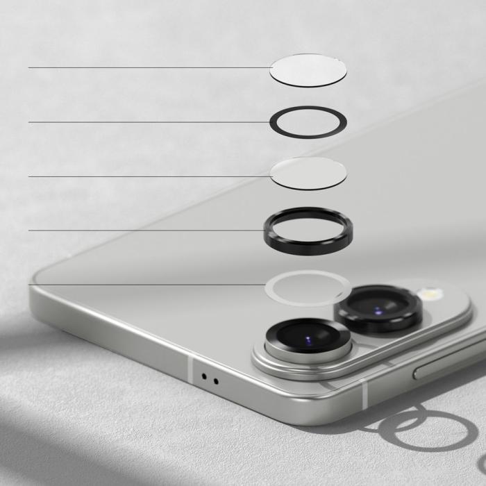 Bild 5, Ringke Ringke Samsung Galaxy S25 Edge Linsskydd Härdat Glas Svart