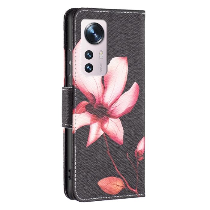 Bild 3,  Xiaomi 12 Fodral Med Tryck Rosa Blomma