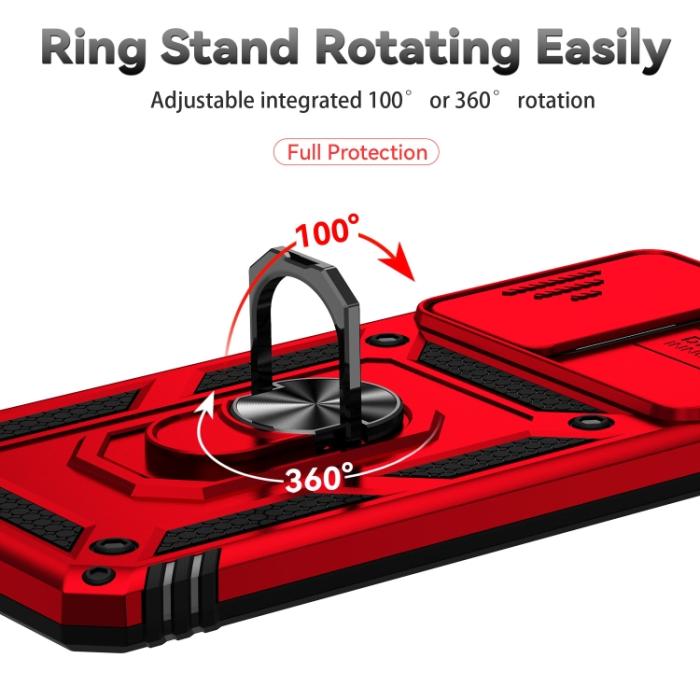 Bild 5,  Samsung Galaxy A33 5G Skal Ring CamShield Röd