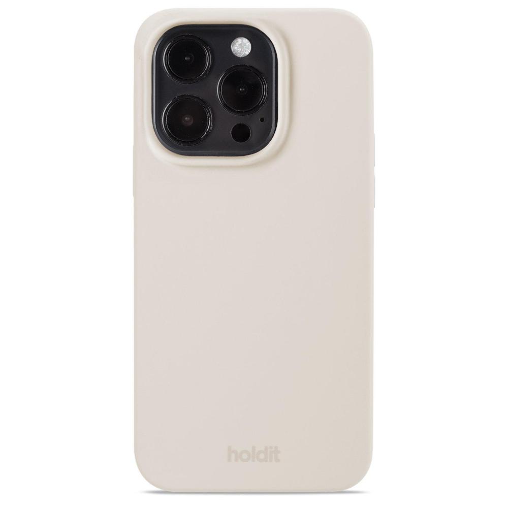 holdit holdit iPhone 15 Pro Mobilskal Silikon Light Beige