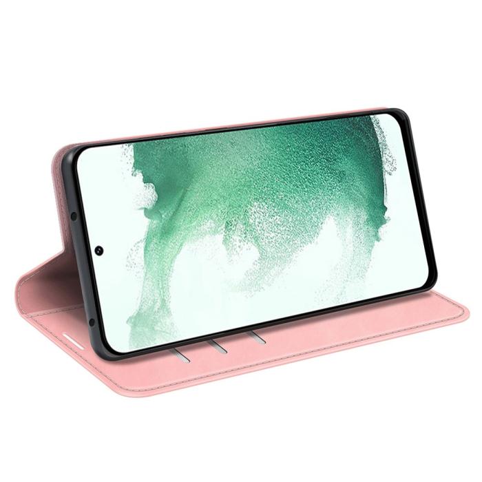Bild 3,  Samsung Galaxy S23 Plus Flip Fodral Skin Touch Ljus Rosa