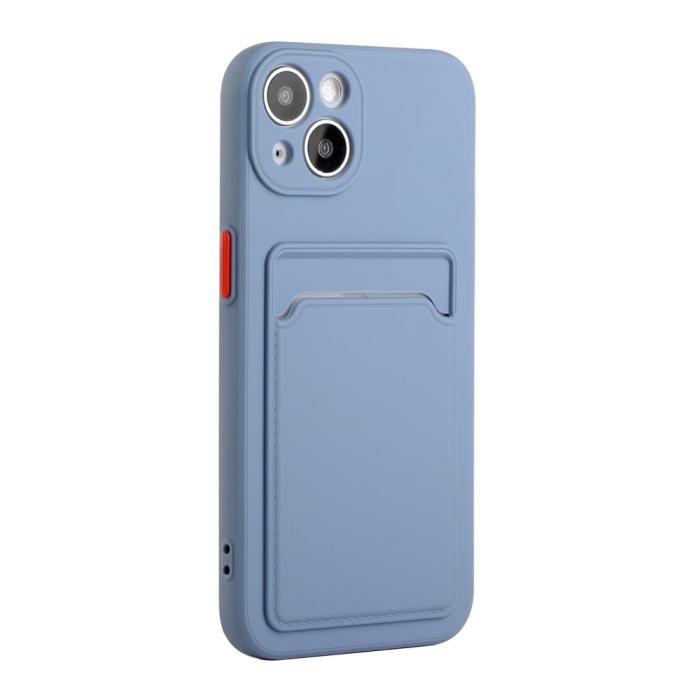 Bild 3,  iPhone 13 Skal Med Kortfack Blå