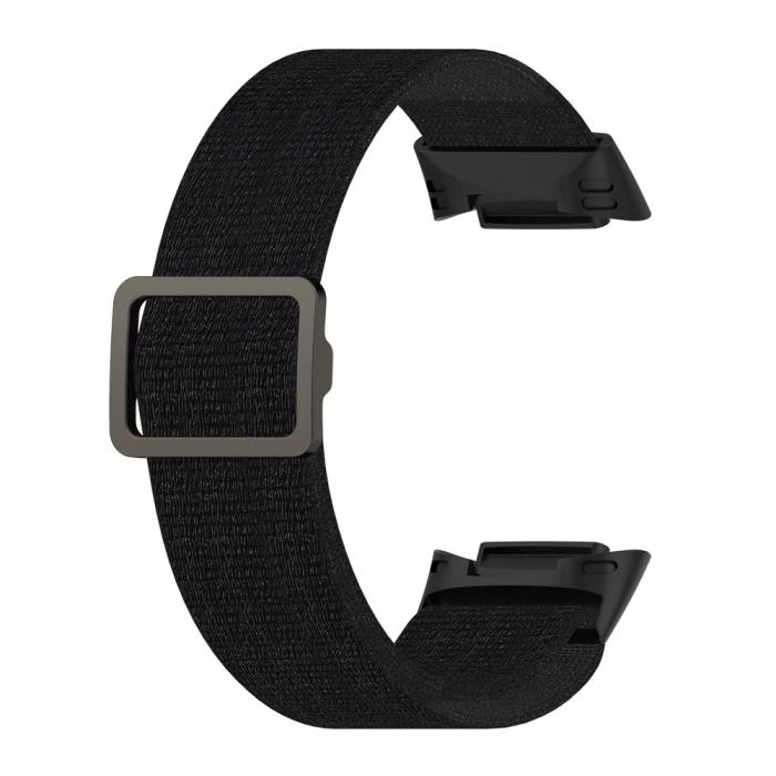 Bild 3,  Fitbit Charge 6 / 5 Armband Justerbart Nylon Svart