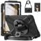  Samsung Galaxy Tab A9 Plus Skal 360 Rotation Shockproof Med Rem