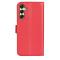  Samsung Galaxy A16 Fodral Litchi Läder Röd
