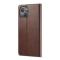 LC.IMEEKE LC.IMEEKE iPhone 14 Fodral Läder Brun
