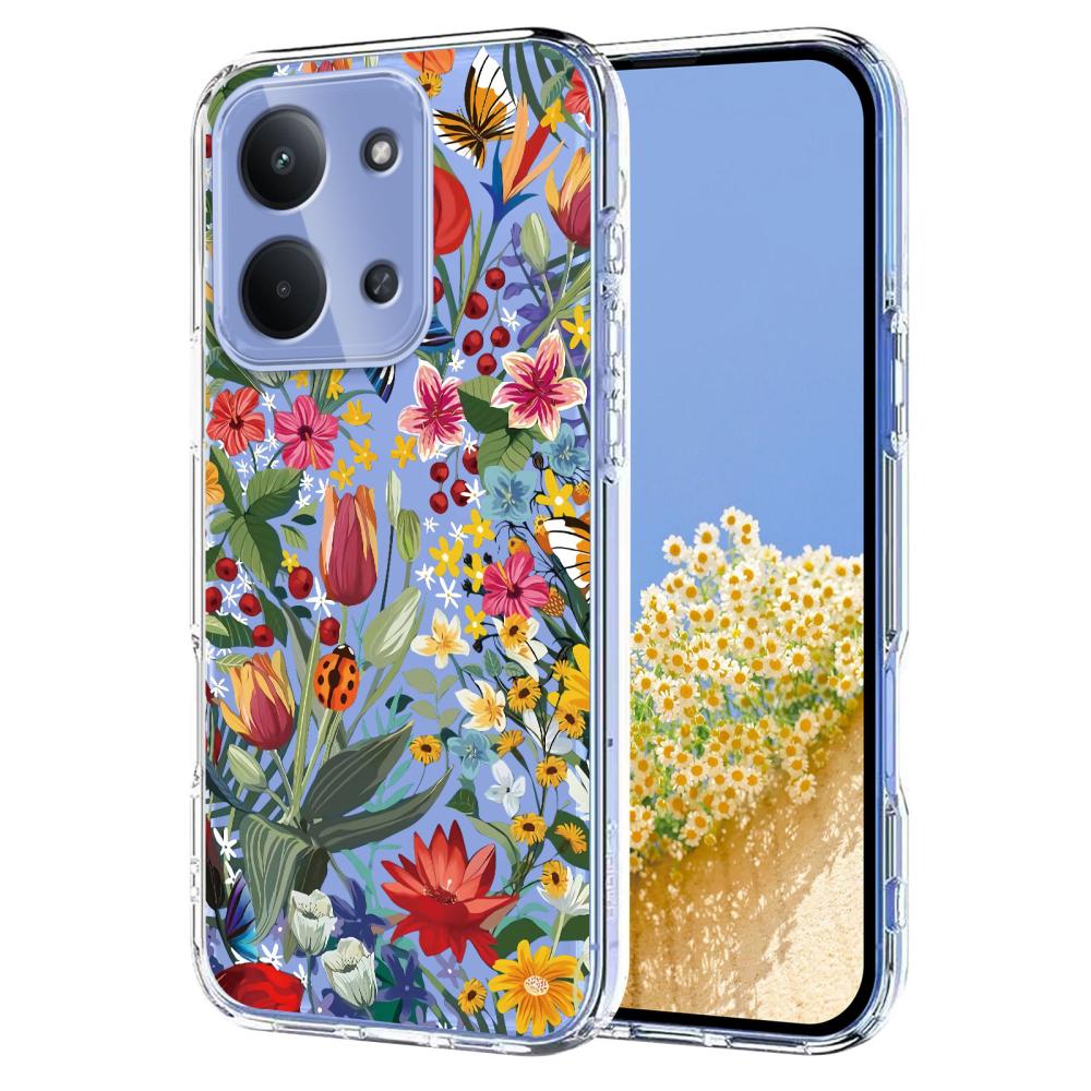  Xiaomi Redmi 15C Skal Med Tryck Blommor