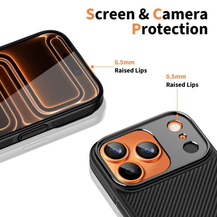 Bild 4, Tech-Protect Tech-Protect iPhone 17 Pro Max Skal MagSafe Kevlar Aramid Svart