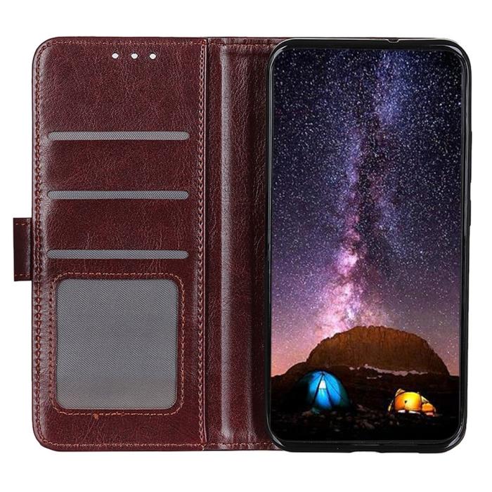 Bild 4,  Xiaomi Redmi 10 5G Fodral Crazy Horse Brun