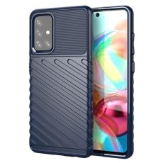  Samsung Galaxy A72 - Twill Textur Skal - Bl&aring;