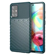  Samsung Galaxy A72 - Twill Textur Skal - Gr&ouml;n