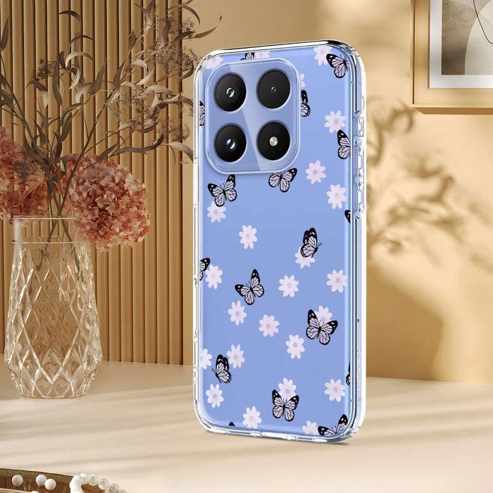 Bild 4,  Xiaomi 17 Skal TPU Fjärilar/Blommor