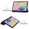  Samsung Galaxy Tab S7 / Tab S8 Fodral Tri-Fold Pennhållare Svart