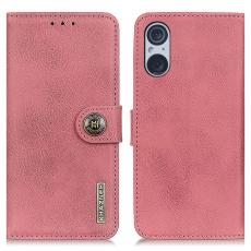 KHAZNEH KHAZNEH Sony Xperia 5 V Fodral L&auml;der Rosa