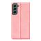  Samsung Galaxy S23 Plus Flip Fodral Skin Touch Ljus Rosa
