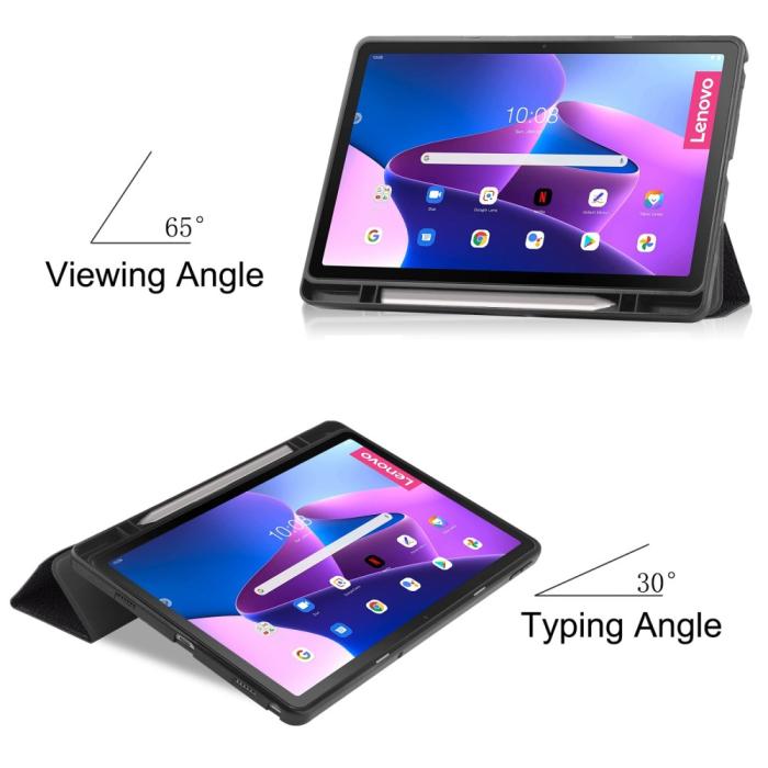 Bild 2,  Lenovo Tab M10 Plus Gen 3 Fodral Tri-Fold Dont Touch