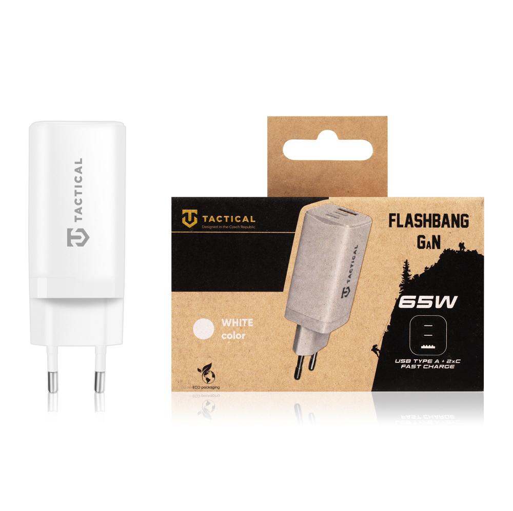 Tactical Tactical 65W GaN Väggladdare FlashBang Vit