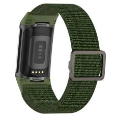  Fitbit Charge 6 / 5 Armband Justerbart Nylon Gr&ouml;n