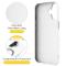  iPhone 16 Skal MagSafe Kickstand Hybrid Vit