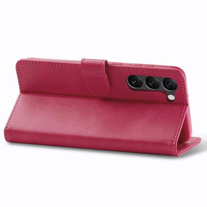 Bild 4, LC.IMEEKE LC.IMEEKE Samsung Galaxy S24 Plus Fodral Läder Rosa/Röd