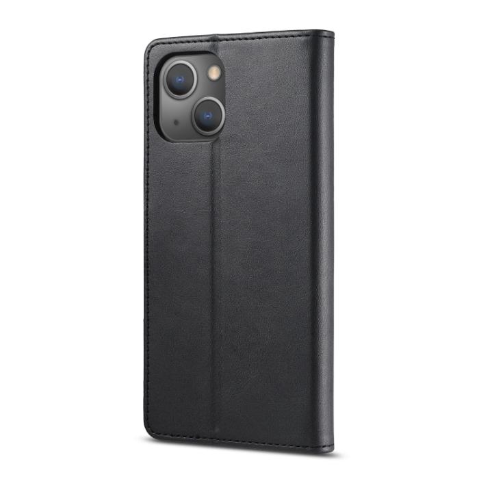 Bild 3, LC.IMEEKE LC.IMEEKE iPhone 14 Fodral Läder Svart