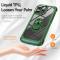  iPhone 16 Pro Max Skal Shockproof Ring Hybrid Grön