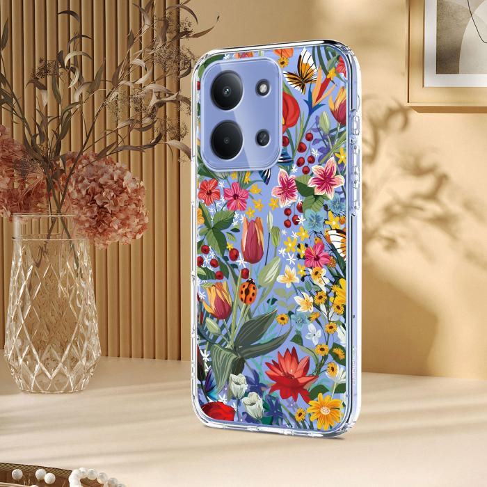 Bild 5,  Xiaomi Redmi 15C Skal Med Tryck Blommor