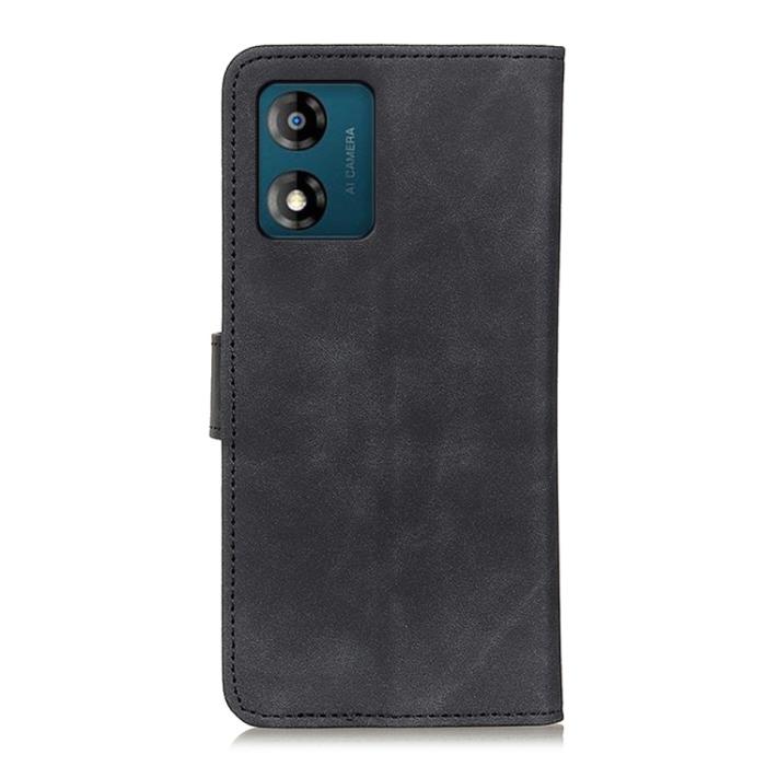 Bild 3, KHAZNEH KHAZENH Motorola Moto E13 Fodral Retro Läder Svart