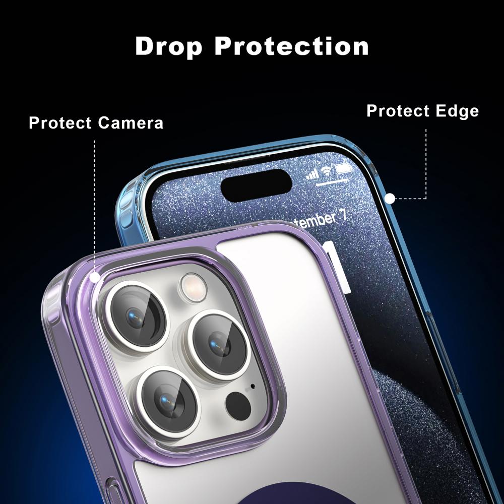 ColorPop ColorPop iPhone 15 Pro Max Skal CH MagSafe Transparent/Vit