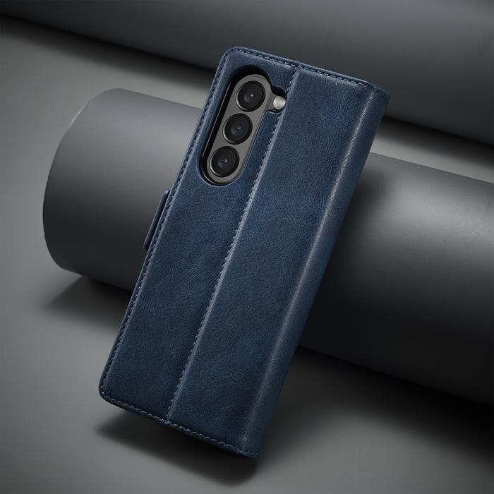 Bild 6, LC.IMEEKE LC.IMEEKE Galaxy Z Fold 5 Fodral RFID Läder Blå