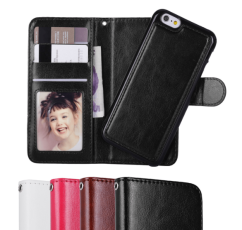  iPhone 6/6S - Pl&aring;nboksfodral / Magnet Skal 2 in 1 - V&auml;lj F&auml;rg!