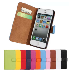  iPhone 6/6S - Pl&aring;nboksfodral I &Auml;kta L&auml;der - V&auml;lj F&auml;rg!