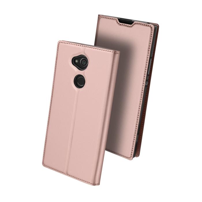 Bild 2, DUX DUCIS Sony Xperia XA2 Ultra - DUX DUCIS Plånboksfodral - Roséguld