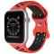 ColorPop Sportarmband Dual-Color Apple Watch 42/44/45/46/49 mm (M/L) Röd/Svart