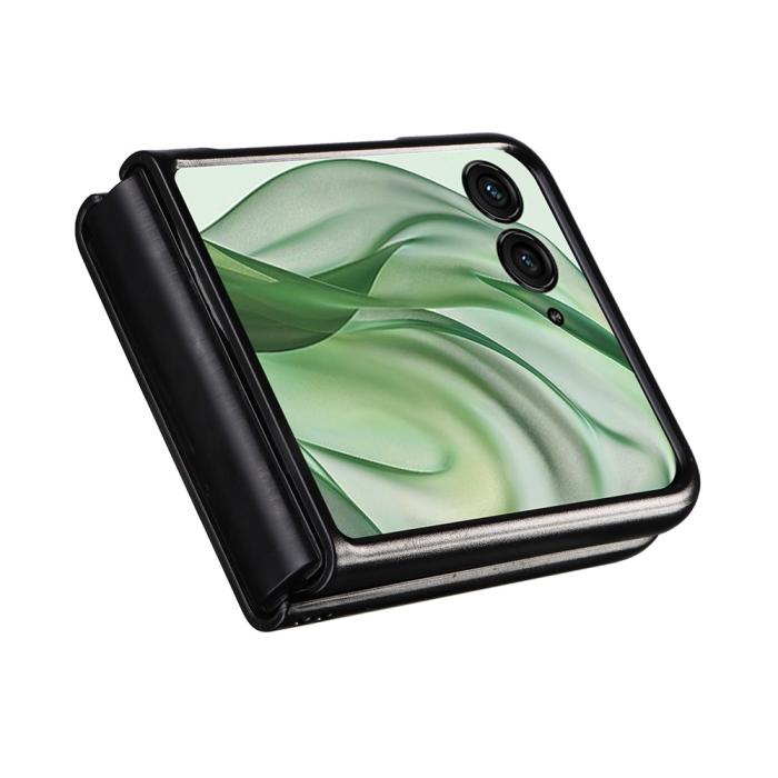 Bild 4,  Motorola Razr 50 Ultra 5G Skal Litchi Textur Svart