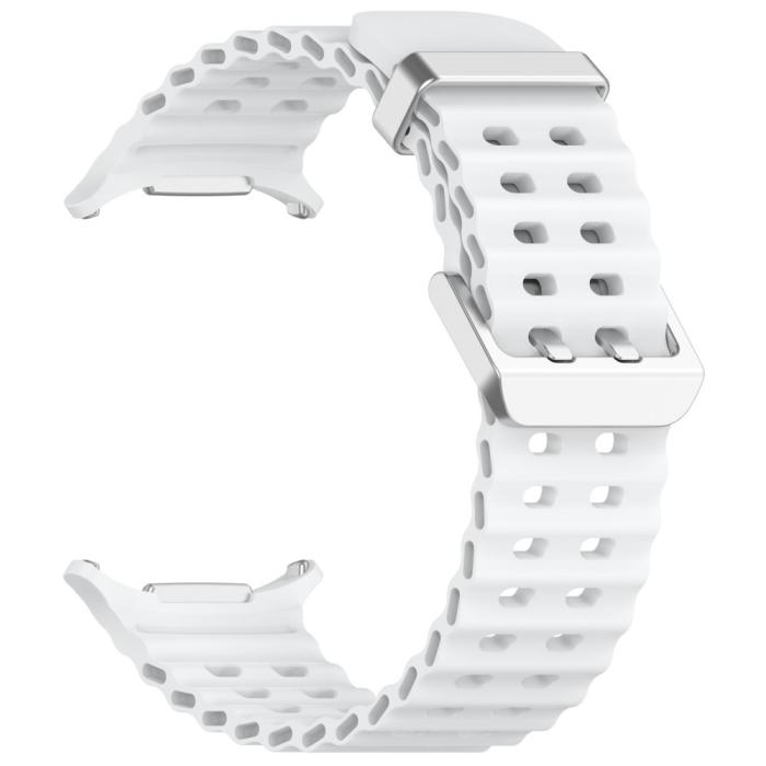Bild 2,  Galaxy Watch Ultra (2025) / 47 mm Armband Wave Design Vit