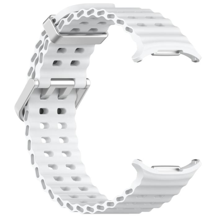 Bild 3,  Galaxy Watch Ultra (2025) / 47 mm Armband Wave Design Vit
