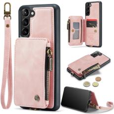 CASEME CASEME Galaxy S23 Plus Skal Med Magnetisk Pl&aring;nbok Ljus Rosa