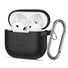 Tech-Protect Tech-Protect AirPods 4 Skal Silikon Hook Svart