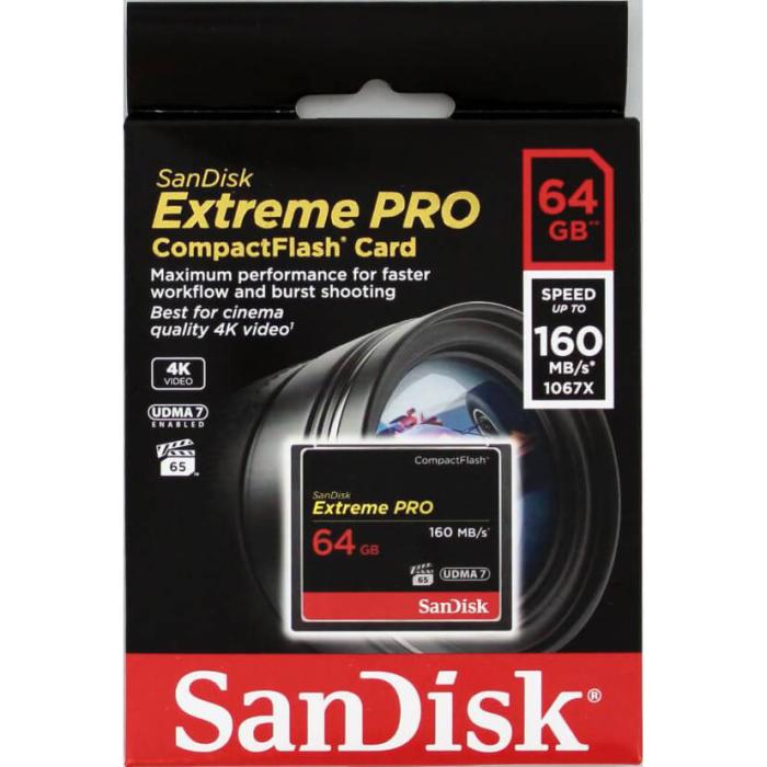 Bild 2, SanDisk SanDisk CF Extreme Pro 64GB 160MB/s Minneskort