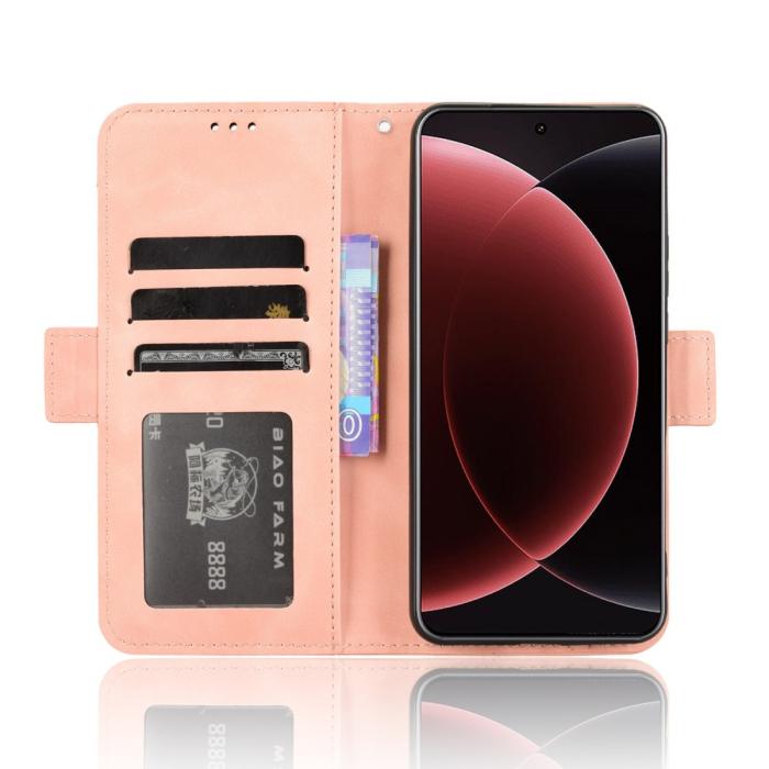 Bild 6,  Xiaomi 15 Ultra Fodral Med Avtagbart Kortfodral Rosa