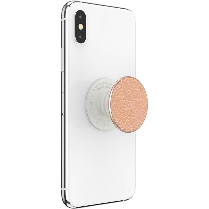 Bild 9, PopSockets PopSockets Avtagbart Grip med Ställfunktion Premium Pebbled Vegan Leather