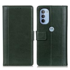  Motorola Moto G31 / G41 Fodral L&auml;der Gr&ouml;n