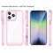  iPhone 14 Pro Skal Akryl/TPU Hybrid Rosa
