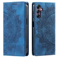  Samsung Galaxy A55 5G Fodral Mandala Flip L&auml;der Bl&aring;