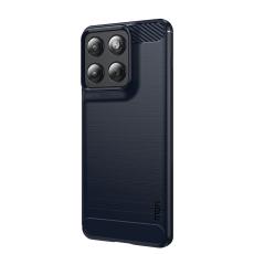 MOFI MOFI Motorola Edge 70 Skal Borstad St&aring;l Textur Bl&aring;